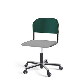 Stol Matte FSC gas Alu hjul SS svart