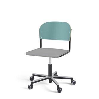 Stol Matte FSC gas Alu hjul SS svart