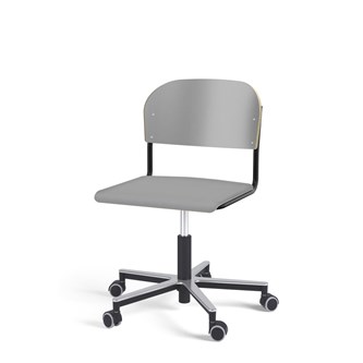 Stol Matte FSC gas Alu hjul SS svart