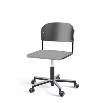 Stol Matte FSC gas Alu hjul SS svart