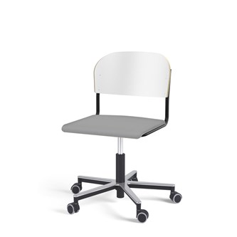 Stol Matte FSC gas Alu hjul SS svart