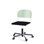 Stol Matte FSC gas Alu hjul SS hvit
