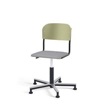 Stol Matte FSC gas Alu glidefot LS svart