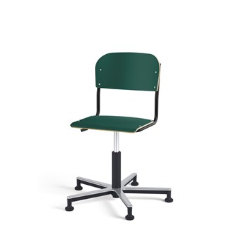 Stol Matte FSC gas Alu glidefot LS svart