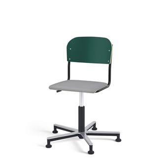 Stol Matte FSC gas Alu glidefot LS svart