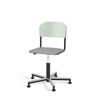 Stol Matte FSC gas Alu glidefot LS svart