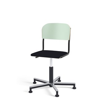 Stol Matte FSC gas Alu glidefot LS svart
