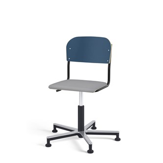 Stol Matte FSC gas Alu glidefot LS svart