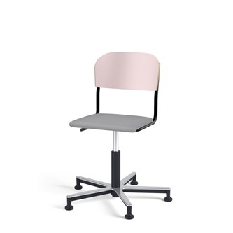 Stol Matte FSC gas Alu glidefot LS svart