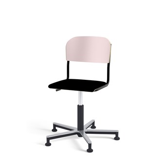 Stol Matte FSC gas Alu glidefot LS svart
