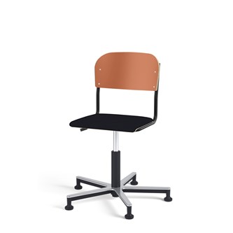 Stol Matte FSC gas Alu glidefot LS svart