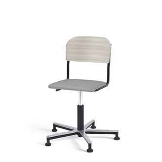 Stol Matte FSC gas Alu glidefot LS svart