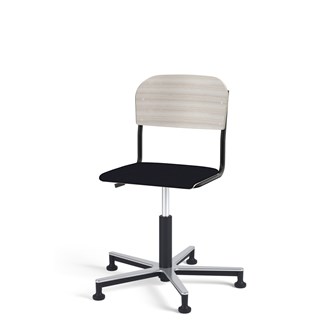Stol Matte FSC gas Alu glidefot LS svart