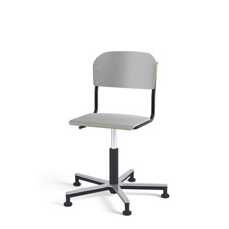 Stol Matte FSC gas Alu glidefot LS svart