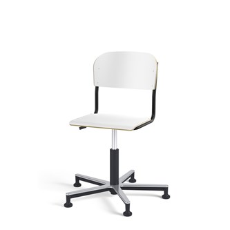Stol Matte FSC gas Alu glidefot LS svart