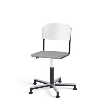 Stol Matte FSC gas Alu glidefot LS svart