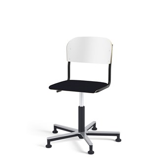 Stol Matte FSC gas Alu glidefot LS svart