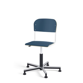 Stol Matte FSC gas Alu glidefot LS hvit