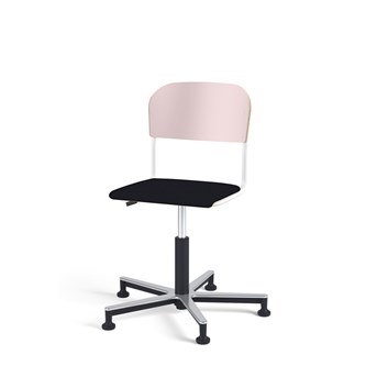 Stol Matte FSC gas Alu glidefot LS hvit