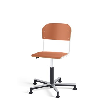Stol Matte FSC gas Alu glidefot LS hvit