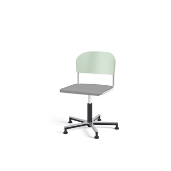 Stol Matte FSC gas Alu glidefot SS sølv