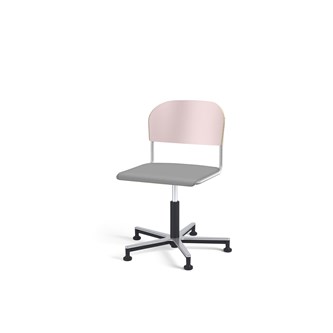 Stol Matte FSC gas Alu glidefot SS sølv