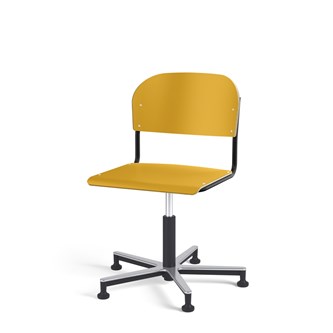 Stol Matte FSC gas Alu glidefot SS svart