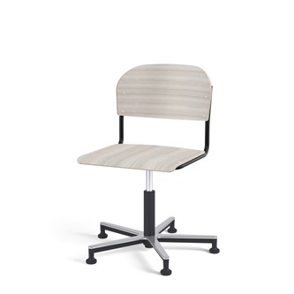 Stol Matte FSC gas Alu glidefot SS svart