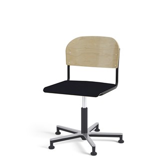 Stol Matte FSC gas Alu glidefot SS svart