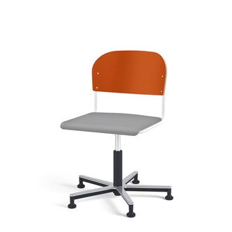 Stol Matte FSC gas Alu glidefot SS hvit