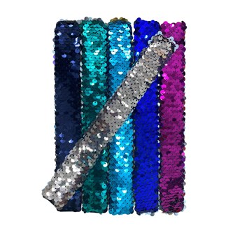 Fokusarmbånd paljetter 6 stk