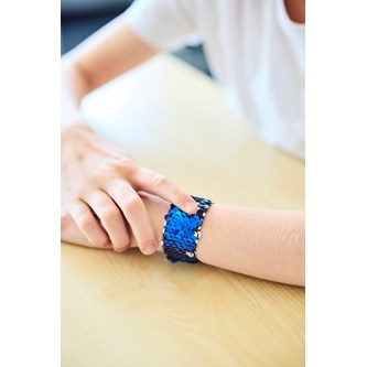 Fokusarmbånd paljetter 6 stk