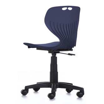 Stol Tarris large gas 41-54 svart fotkryss med hjul