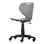 Stol Tarris large gas 41-54 svart fotkryss med hjul