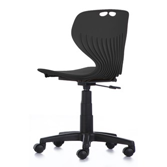 Stol Tarris large gas 41-54 svart fotkryss med hjul