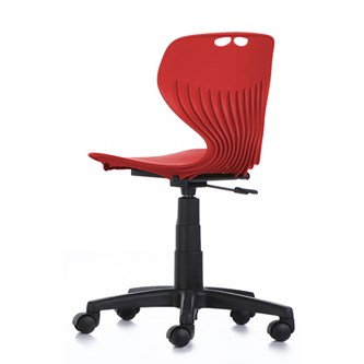 Stol Tarris Jr gas 35-43 svart fotkryss m/hjul