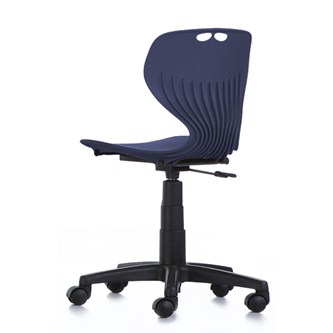 Stol Tarris Jr gas 35-43 svart fotkryss m/hjul