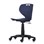 Stol Tarris Jr gas 35-43 svart fotkryss m/hjul