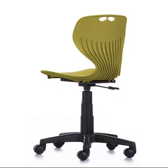 Stol Tarris Jr gas 35-43 svart fotkryss m/hjul