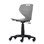 Stol Tarris Jr gas 35-43 svart fotkryss m/hjul