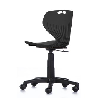 Stol Tarris Jr gas 35-43 svart fotkryss m/hjul
