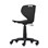 Stol Tarris Jr gas 35-43 svart fotkryss m/hjul