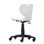 Stol Tarris Jr gas 35-43 svart fotkryss m/hjul