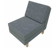 Sofa Labyrint 1-seter uten armlene (for ekstra påbygg). Kledd i stoff Rivet EGL