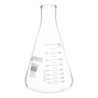 E-kolbe 1000 ml, borosilikatglass