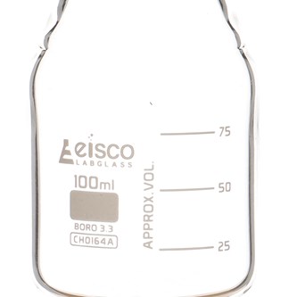 Reagensflaske 100 ml med blå kork