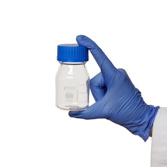 Reagensflaske 100 ml med blå kork