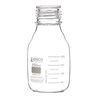 Reagensflaske 250 ml med blå kork