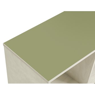 Kubus 9 rom hvitpigmentert  HT-topplate