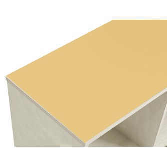 Kubus 9 rom hvitpigmentert  HT-topplate